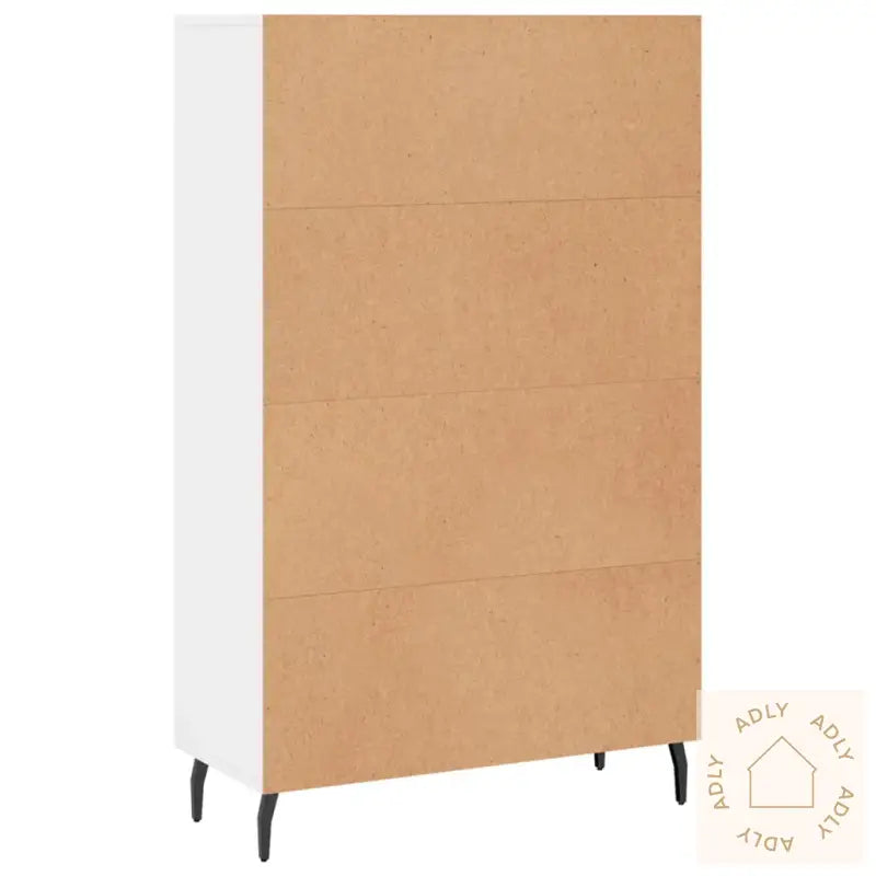 Highboard Hvit 69,5X31X115 Cm Konstruert Tre