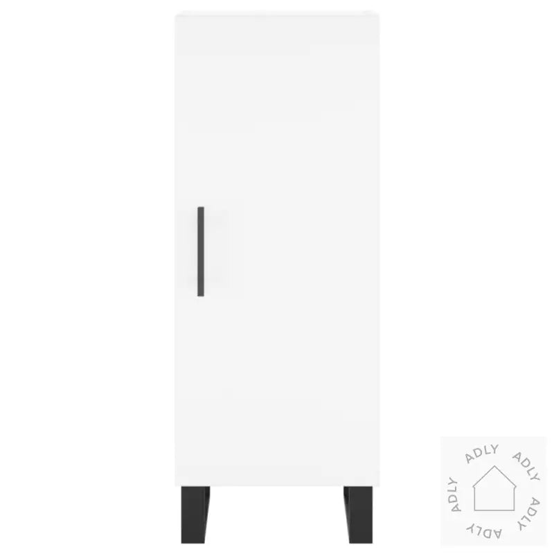 Highboard Hvit 34,5X34X180 Cm Konstruert Tre