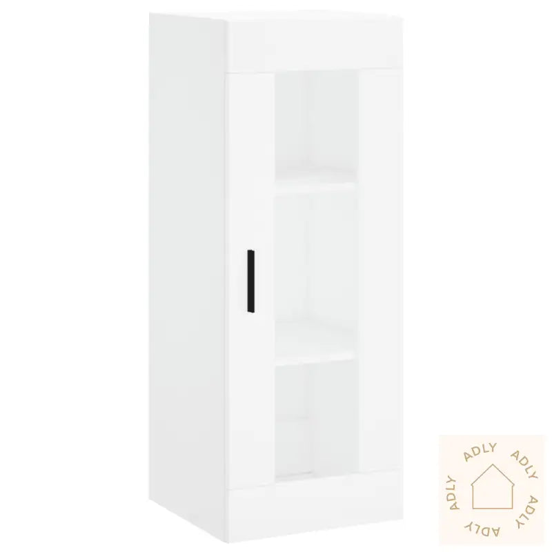 Highboard Hvit 34,5X34X180 Cm Konstruert Tre