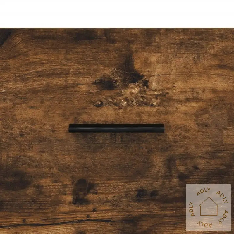 Highboard Røkt Eik 34,5X34X180 Cm Konstruert Tre