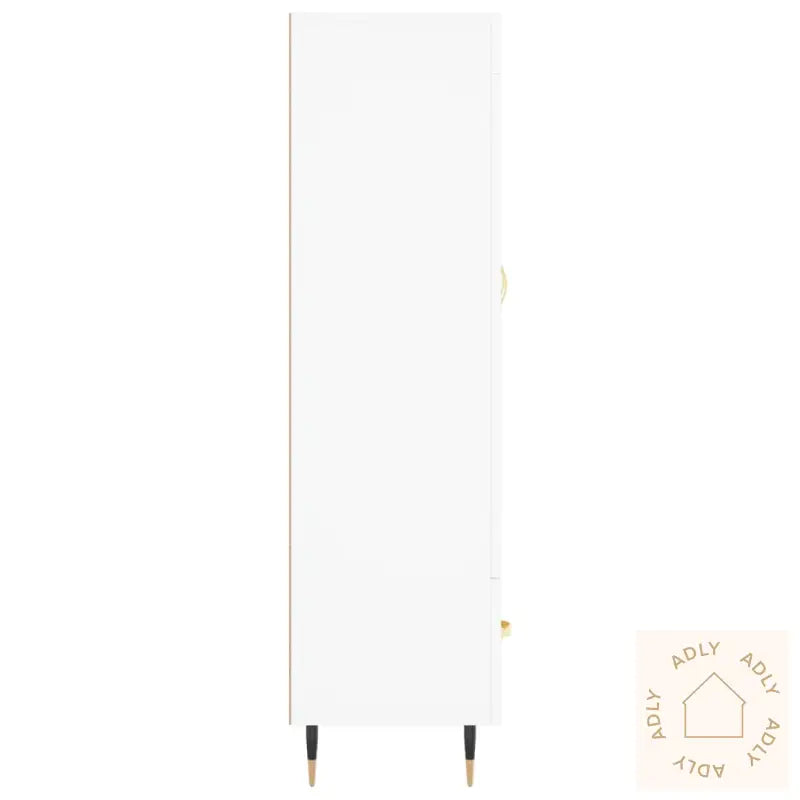 Highboard Hvit 69,5X31X115 Cm Konstruert Tre