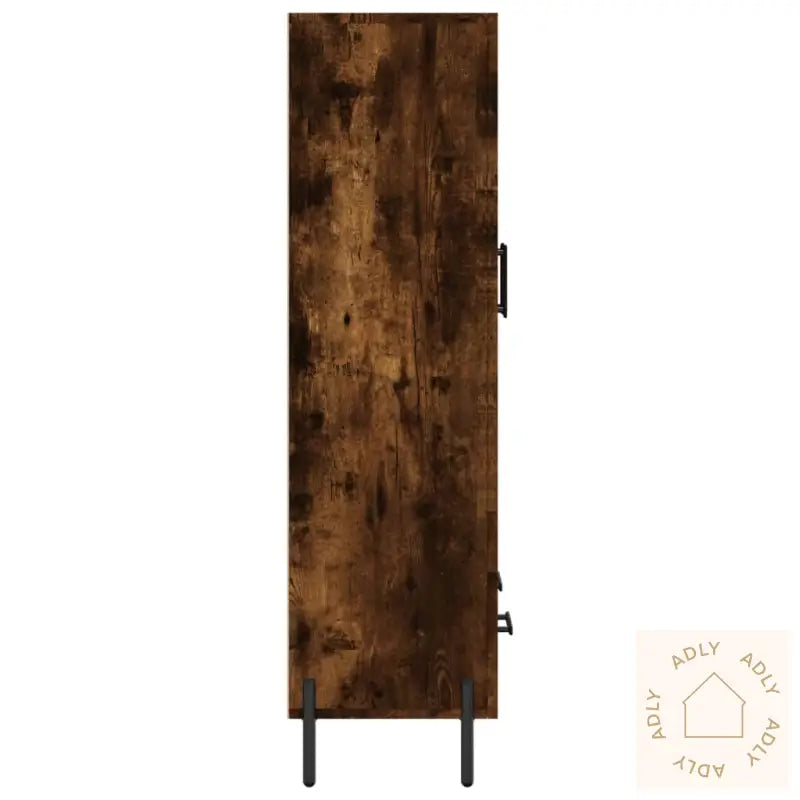 Highboard Røkt Eik 69,5X31X115 Cm Konstruert Tre