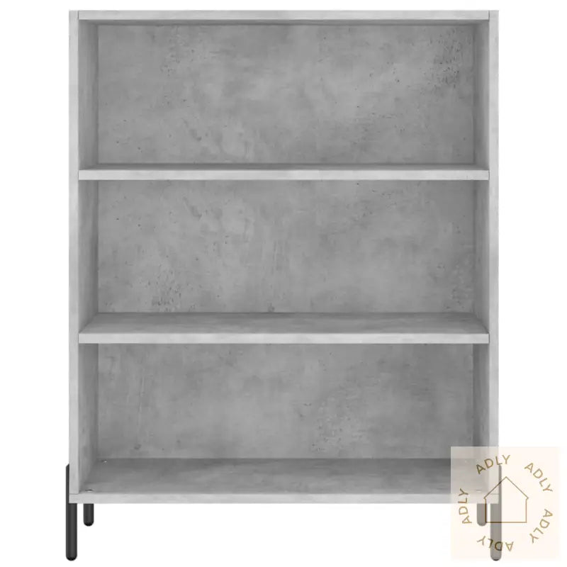 Highboard Betonggrå 69,5X34X180 Cm Konstruert Tre
