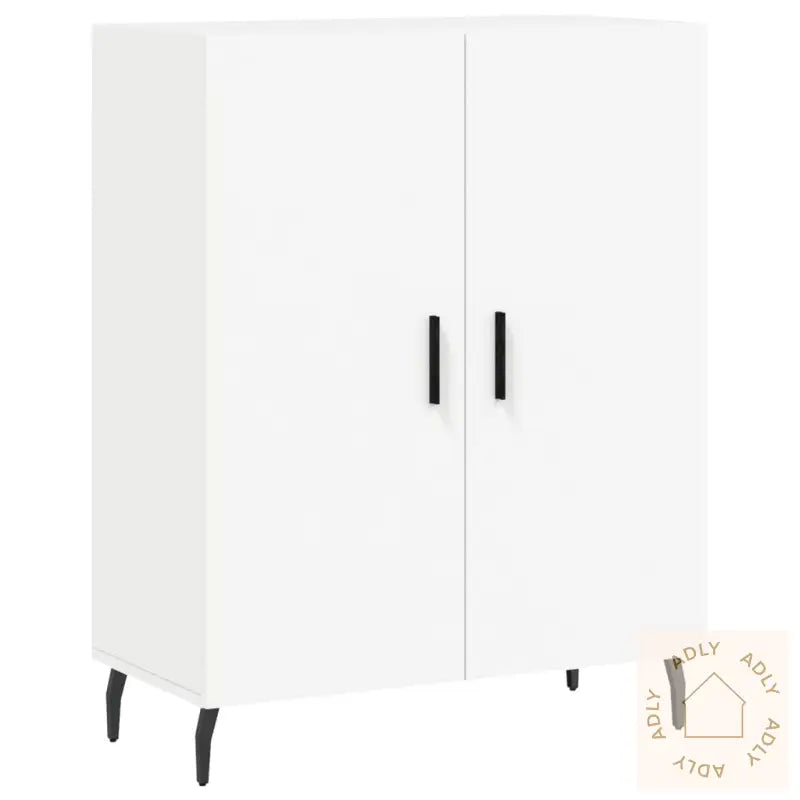Highboard Hvit 69,5X34X180 Cm Konstruert Tre