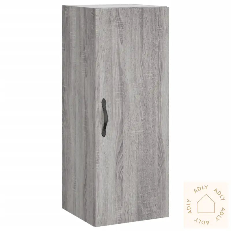 Highboard Grå Sonoma 34,5X34X180 Cm Konstruert Tre