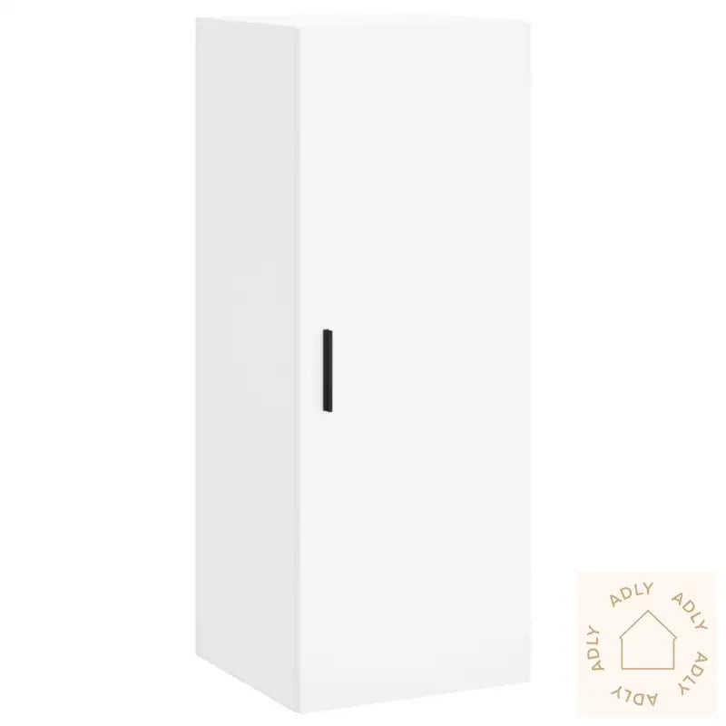 Highboard Hvit 34,5X34X180 Cm Konstruert Tre