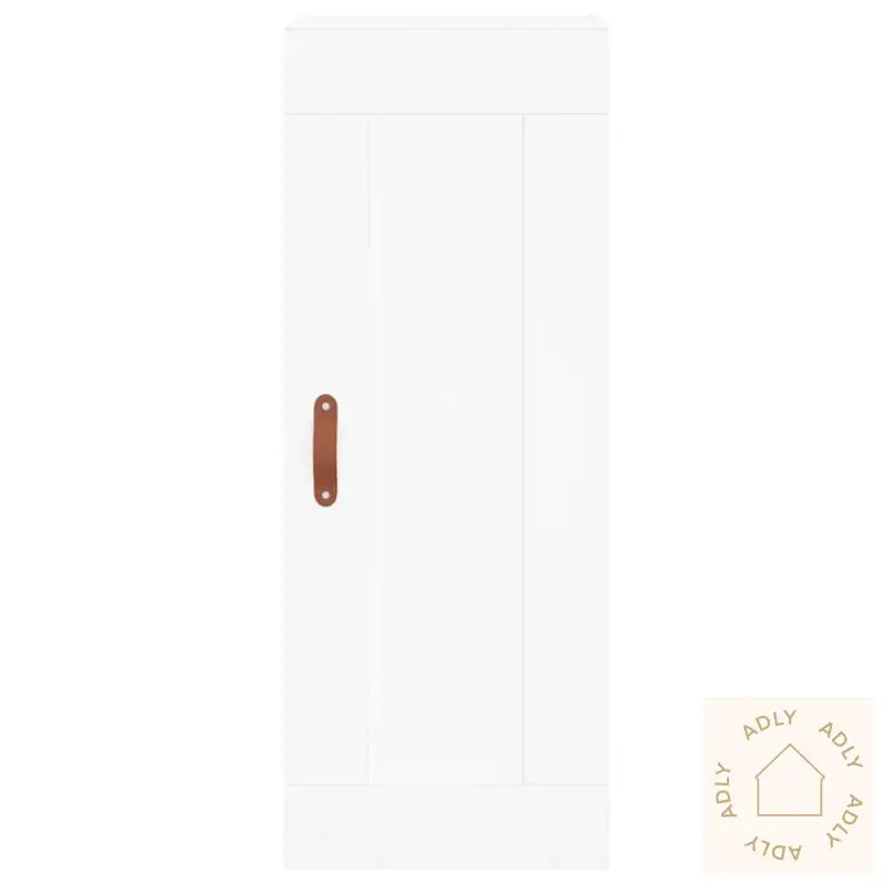 Highboard Hvit 34,5X34X180 Cm Konstruert Tre