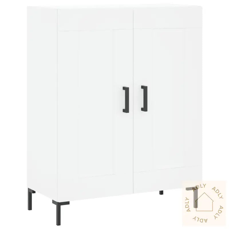Highboard Hvit 69,5X34X180 Cm Konstruert Tre