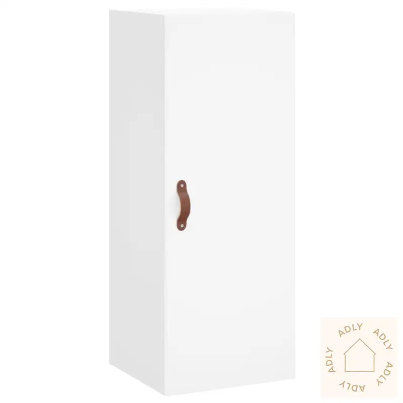 Highboard Hvit 34,5X34X180 Cm Konstruert Tre