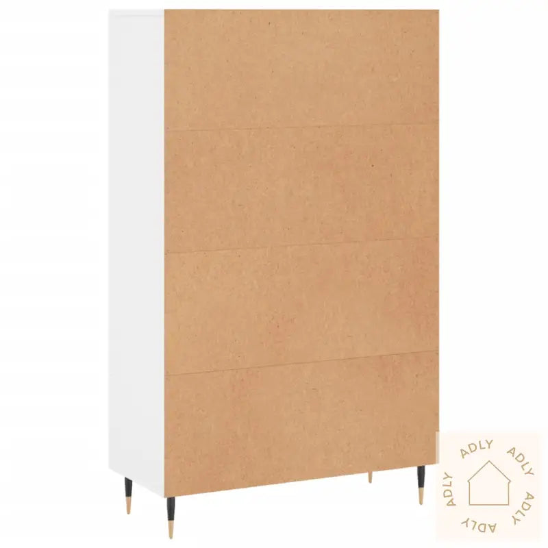 Highboard Hvit 69,5X31X115 Cm Konstruert Tre