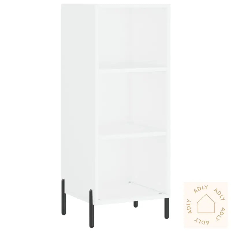 Highboard Hvit 34,5X34X180 Cm Konstruert Tre