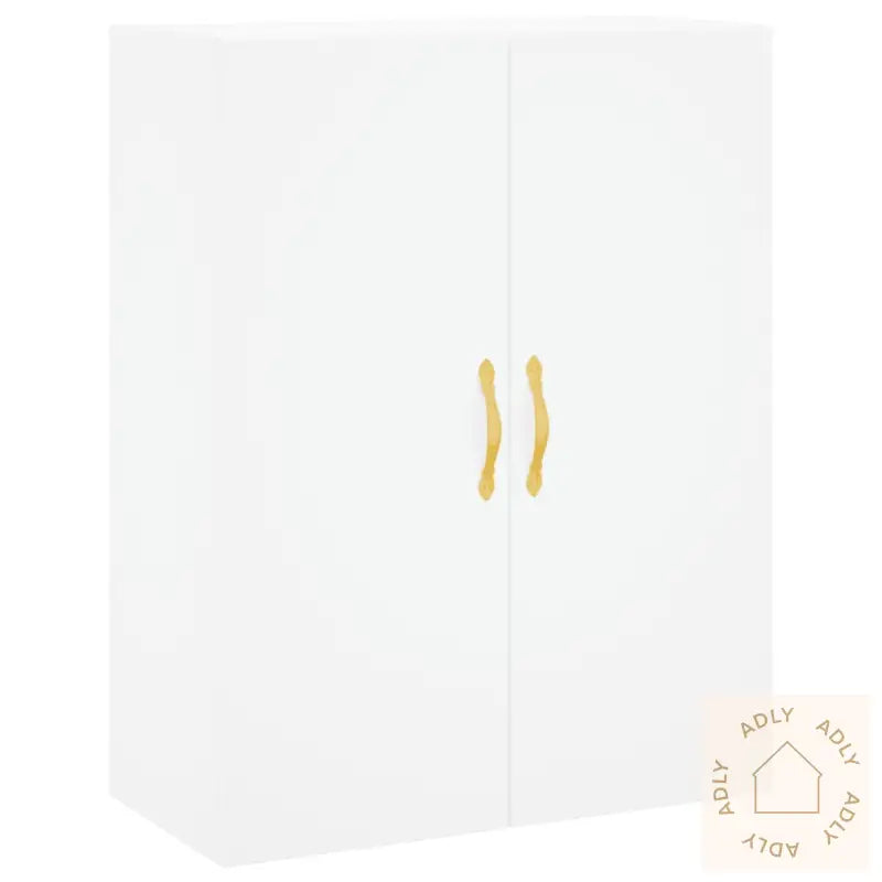 Highboard Hvit 69,5X34X180 Cm Konstruert Tre