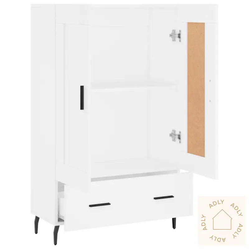 Highboard Hvit 69,5X31X115 Cm Konstruert Tre