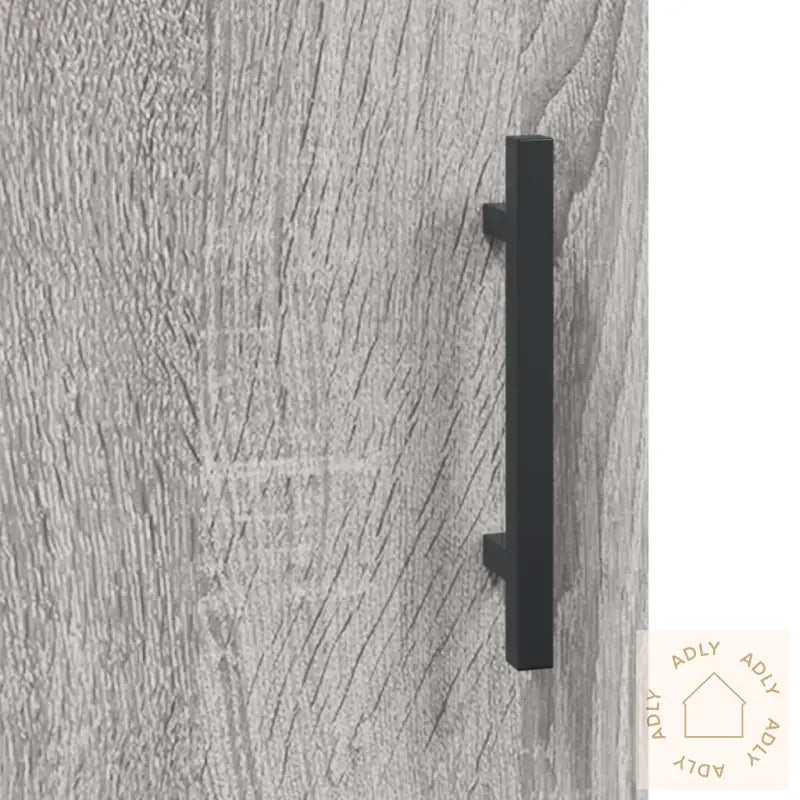 Highboard Grå Sonoma 34,5X34X180 Cm Konstruert Tre