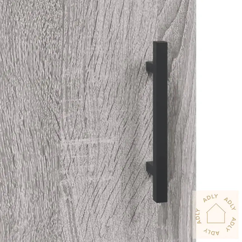 Highboard Grå Sonoma 69,5X34X180 Cm Konstruert Tre