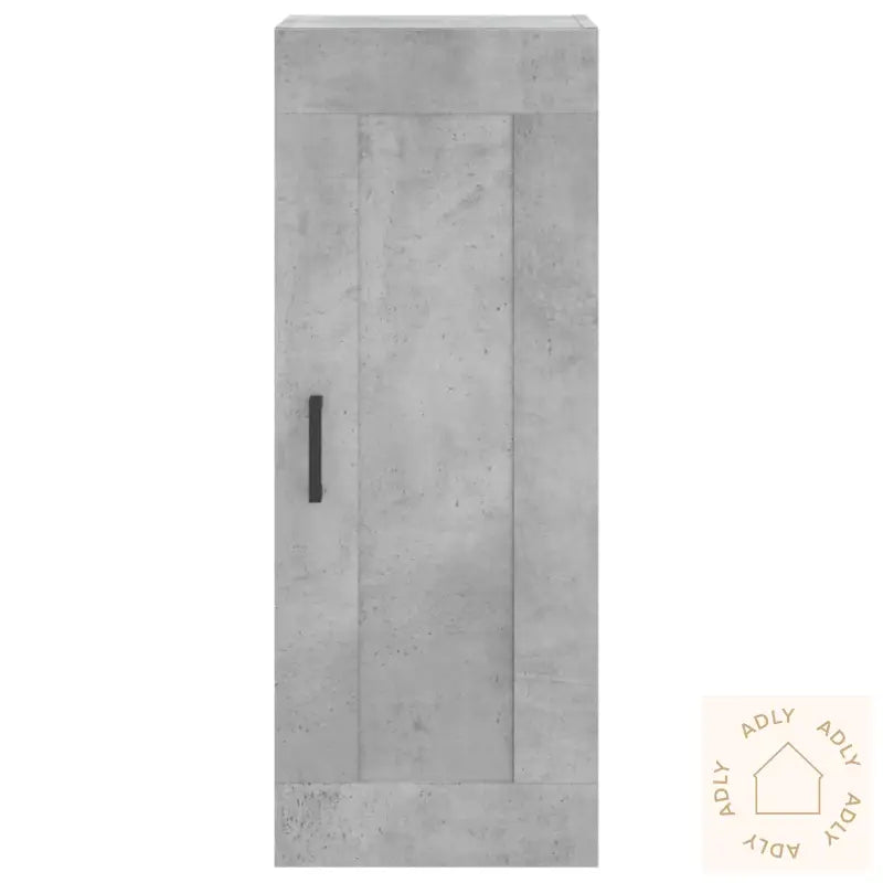 Highboard Betonggrå 34,5X34X180 Cm Konstruert Tre