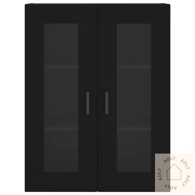 Highboard Svart 69,5X34X180 Cm Konstruert Tre
