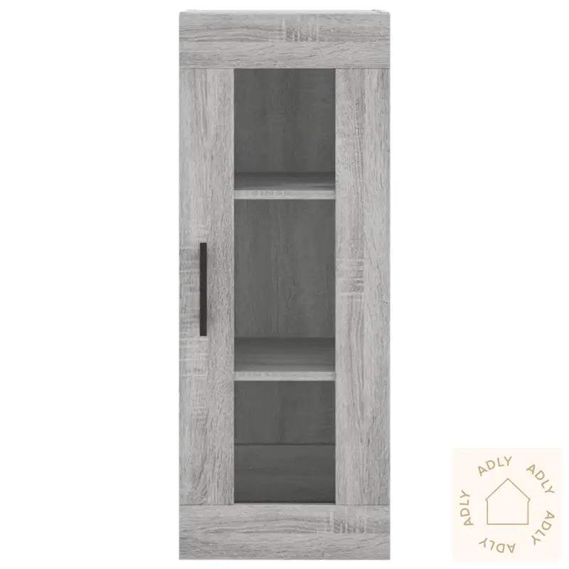 Highboard Grå Sonoma 34,5X34X180 Cm Konstruert Tre