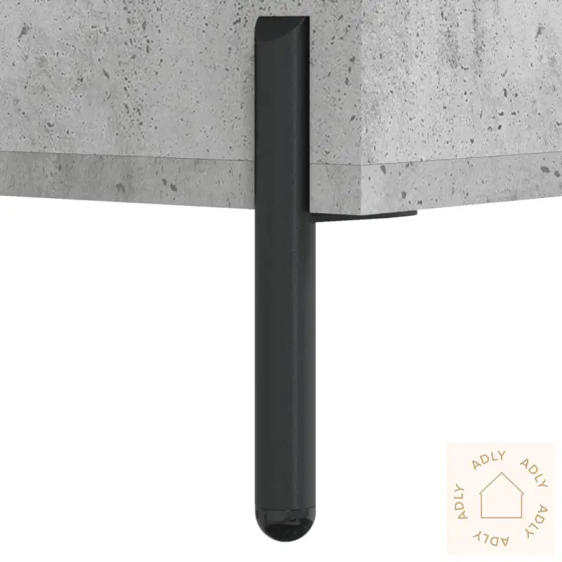 Highboard Betonggrå 34,5X34X180 Cm Konstruert Tre