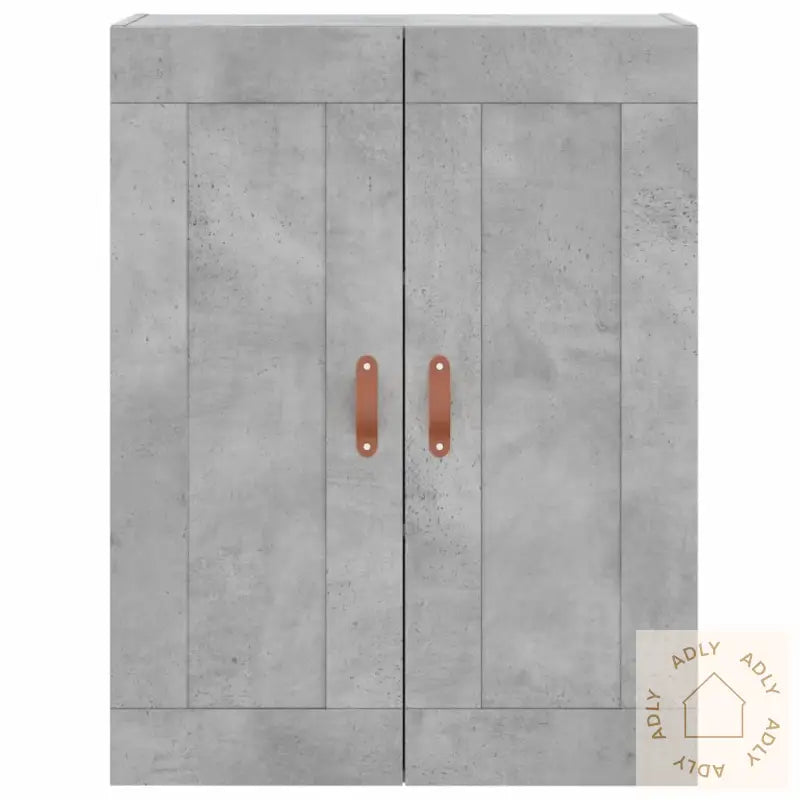 Highboard Betonggrå 69,5X34X180 Cm Konstruert Tre