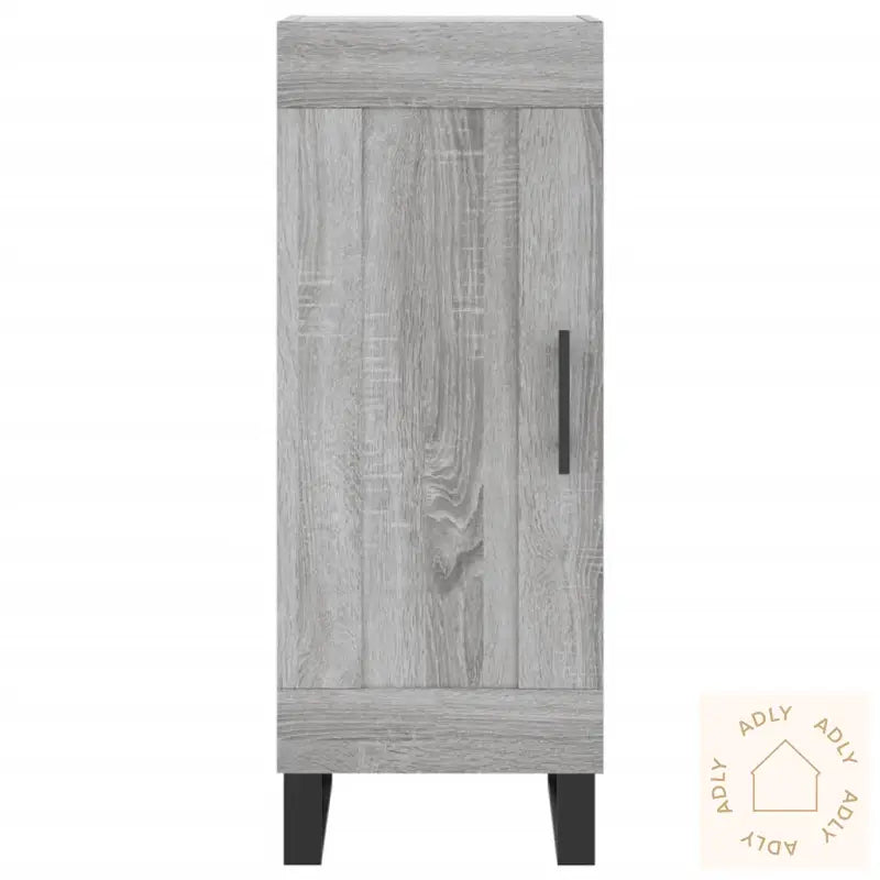 Highboard Grå Sonoma 34,5X34X180 Cm Konstruert Tre