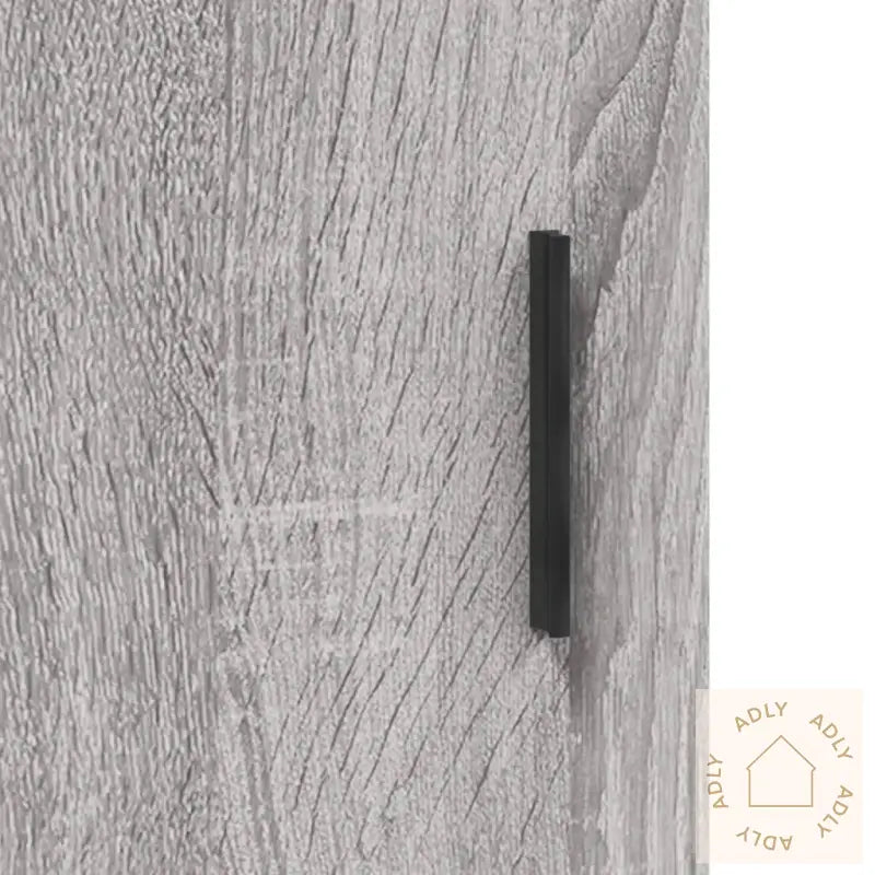 Highboard Grå Sonoma 69,5X34X180 Cm Konstruert Tre