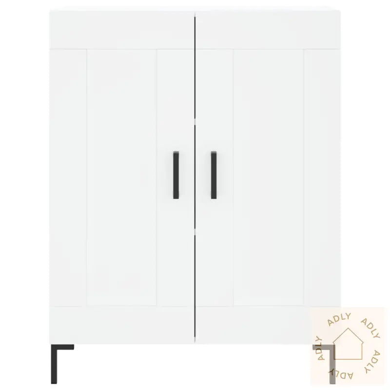 Highboard Hvit 69,5X34X180 Cm Konstruert Tre