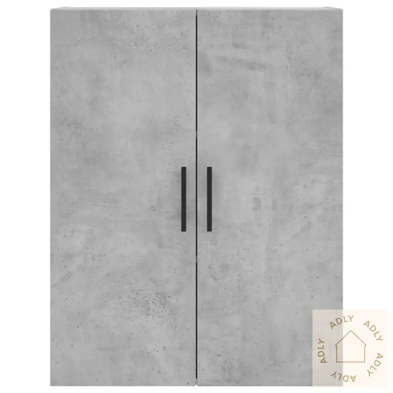 Highboard Betonggrå 69,5X34X180 Cm Konstruert Tre