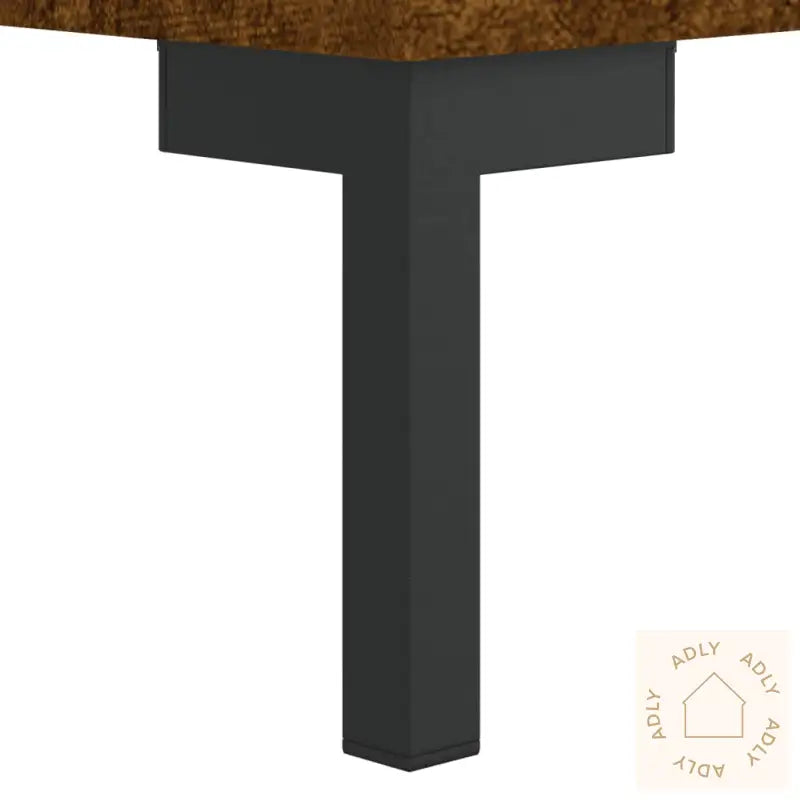 Highboard Røkt Eik 34,5X34X180 Cm Konstruert Tre