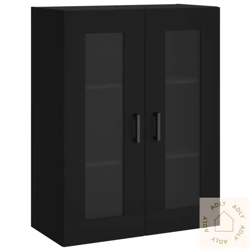 Highboard Svart 69,5X34X180 Cm Konstruert Tre