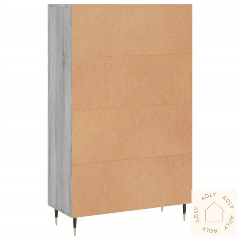 Highboard Grå Sonoma 69,5X31X115 Cm Konstruert Tre