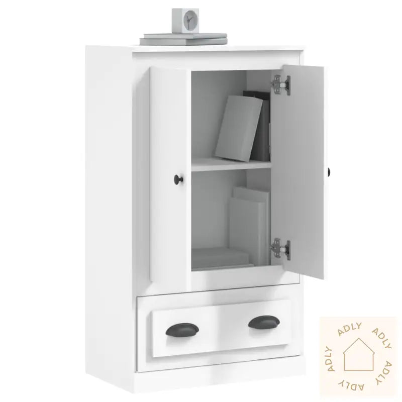 Highboard Hvit 60X35,5X103,5 Cm Konstruert Tre