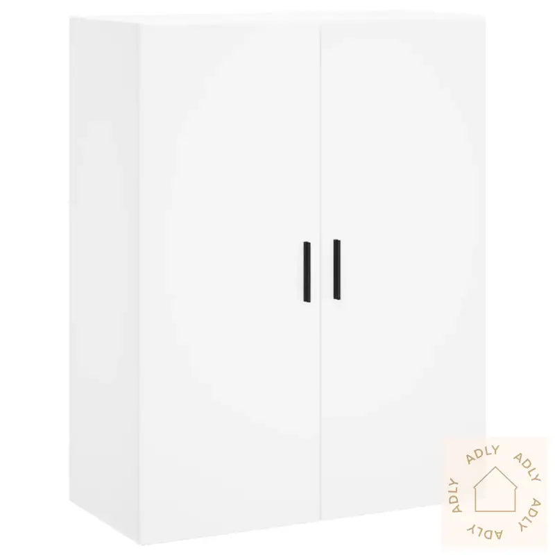 Highboard Hvit 69,5X34X180 Cm Konstruert Tre