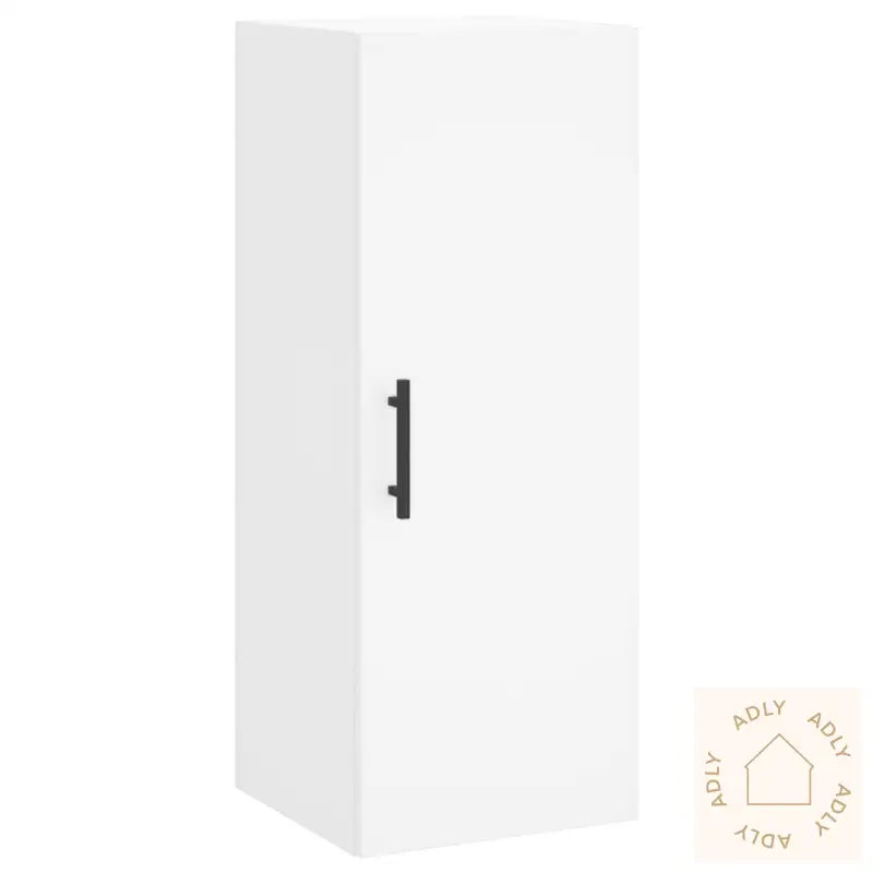 Highboard Hvit 34,5X34X180 Cm Konstruert Tre