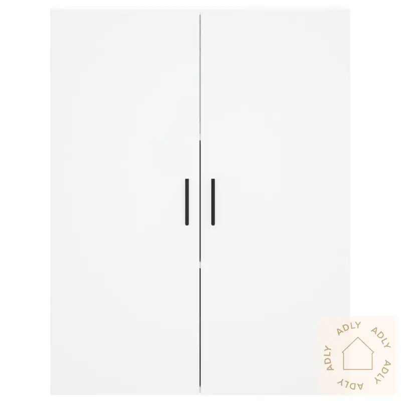 Highboard Hvit 69,5X34X180 Cm Konstruert Tre