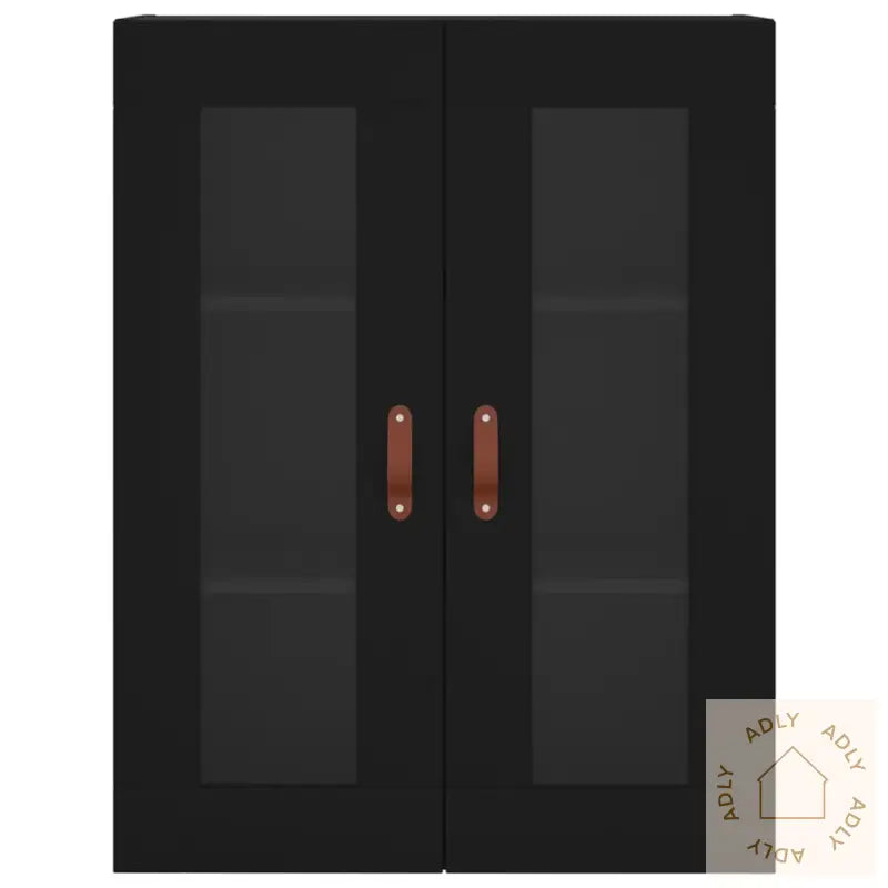 Highboard Svart 69,5X34X180 Cm Konstruert Tre