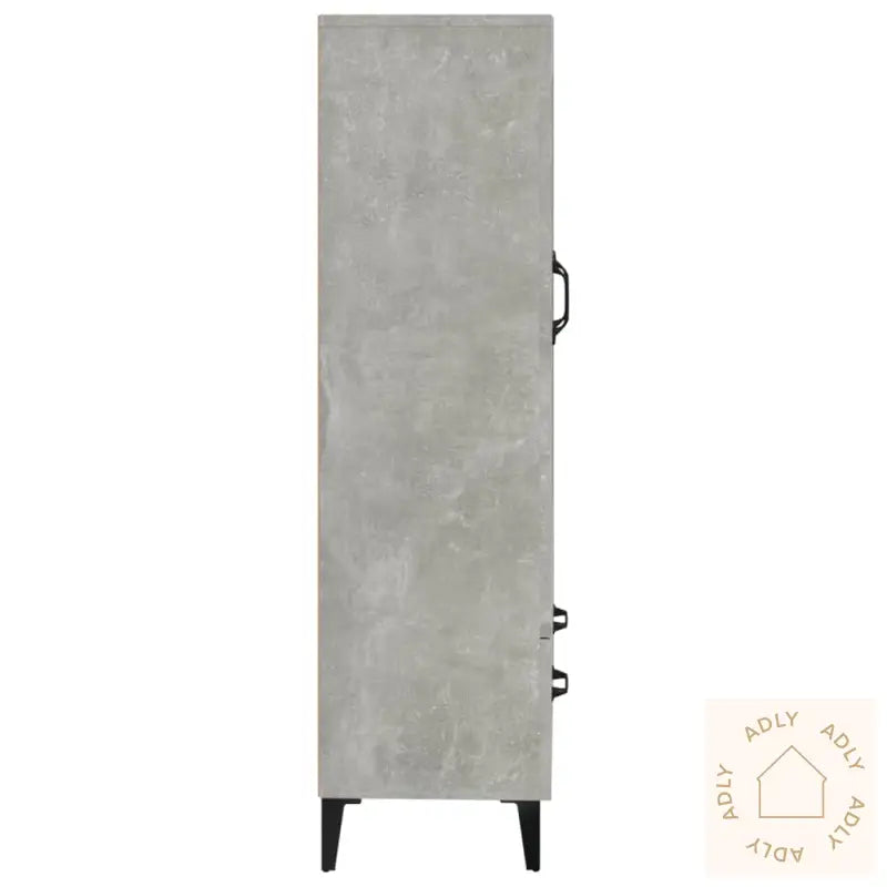 Highboard Betonggrå 70X31X115 Cm Konstruert Tre