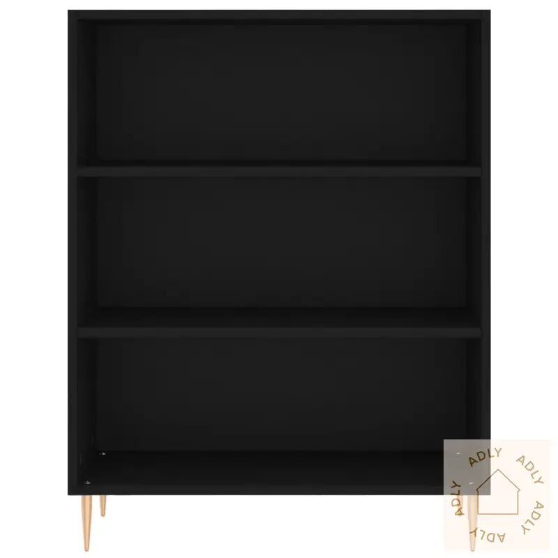 Highboard Svart 69,5X34X180 Cm Konstruert Tre