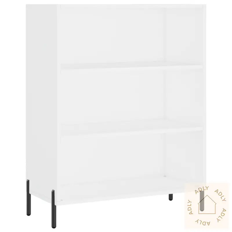 Highboard Hvit 69,5X34X180 Cm Konstruert Tre