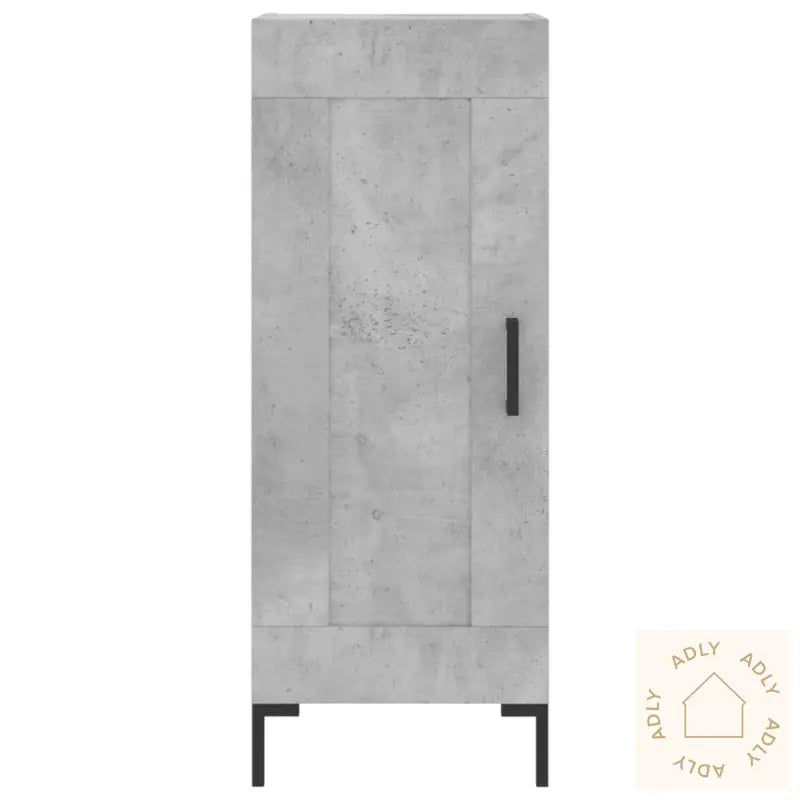 Highboard Betonggrå 34,5X34X180 Cm Konstruert Tre