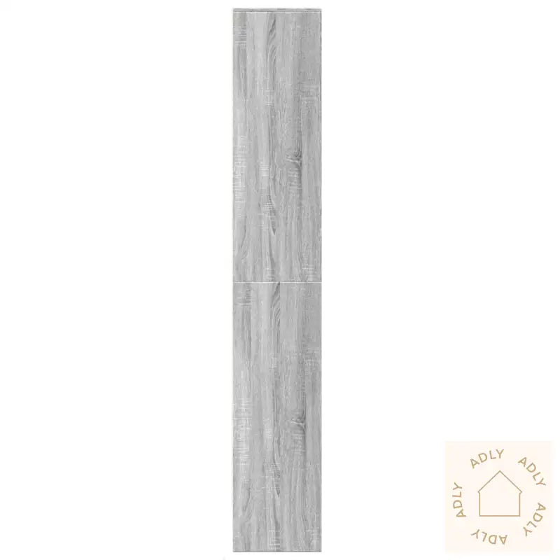 Garderobe Med Led Grå Sonoma 69X32,5X200 Cm Konstruert Tre