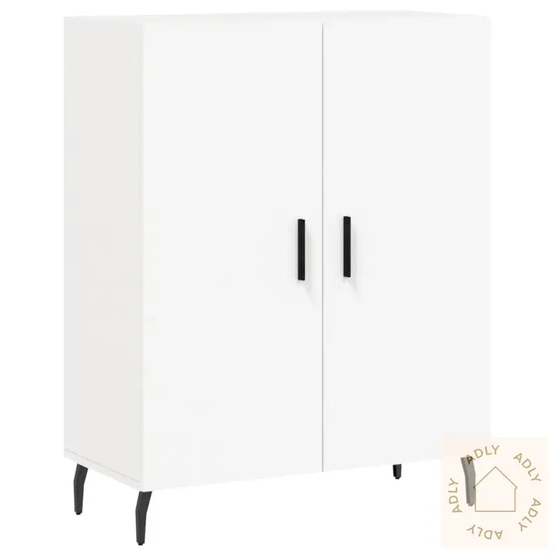Highboard Hvit 69,5X34X180 Cm Konstruert Tre
