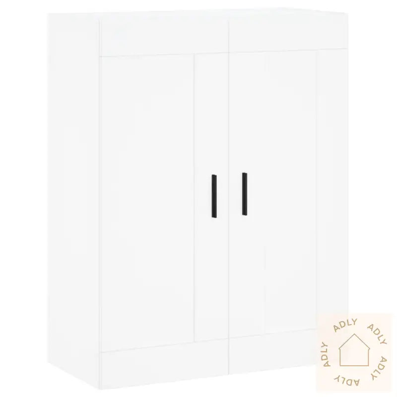 Highboard Hvit 69,5X34X180 Cm Konstruert Tre