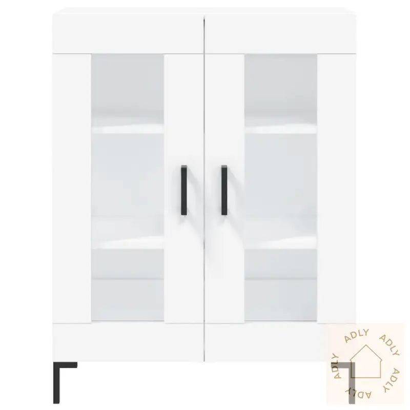 Highboard Hvit 69,5X34X180 Cm Konstruert Tre