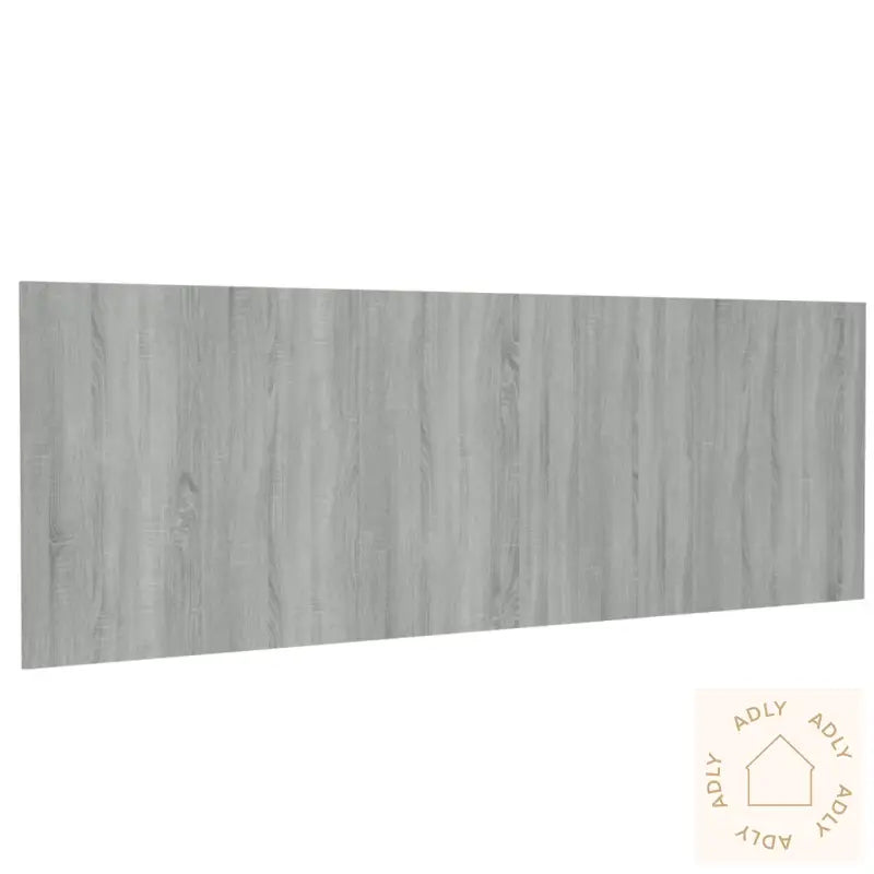 Vegghengt Sengegavl Grå Sonoma 240X1,5X80 Cm Konstruert Tre