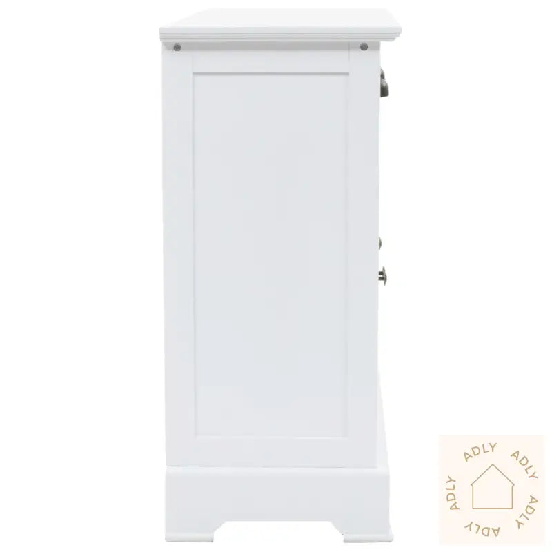 Skjenk Med 3 Dører Mdf Og Furu 105X35X77,5 Cm