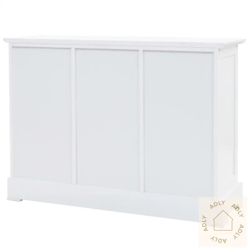 Skjenk Med 3 Dører Mdf Og Furu 105X35X77,5 Cm