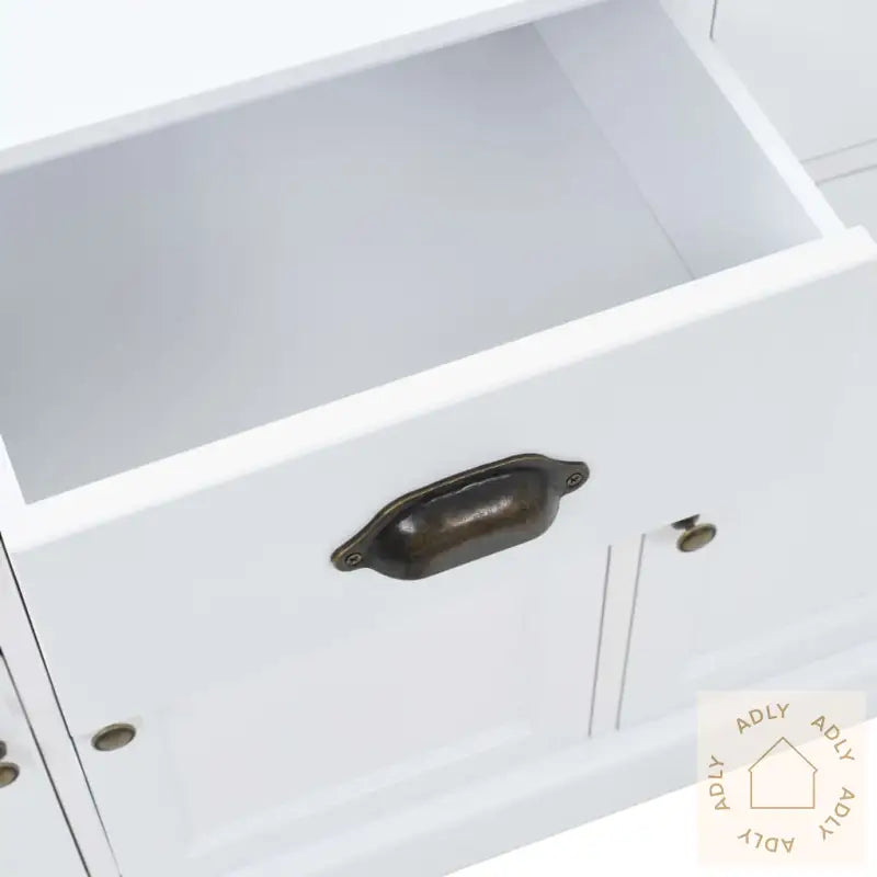 Skjenk Med 3 Dører Mdf Og Furu 105X35X77,5 Cm