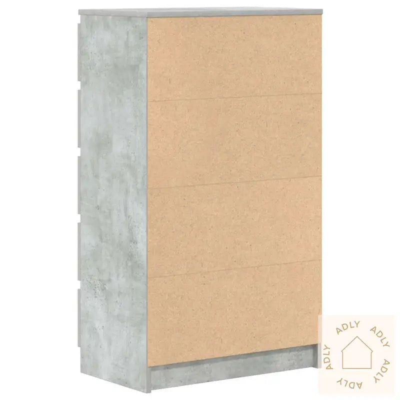 Kommode Betonggrå 60X36X103 Cm Konstruert Tre
