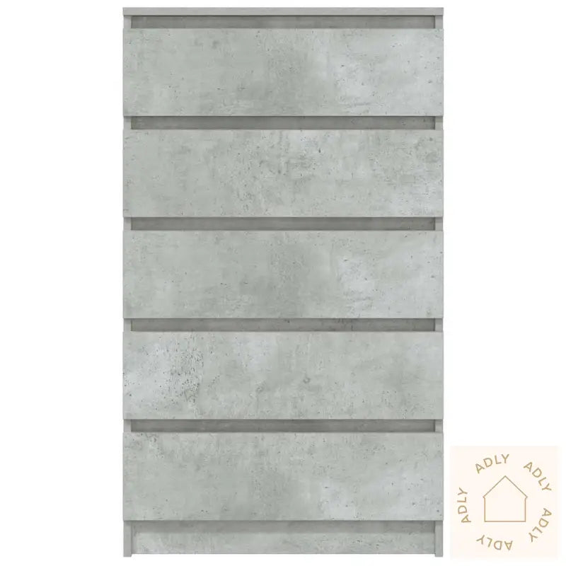 Kommode Betonggrå 60X36X103 Cm Konstruert Tre